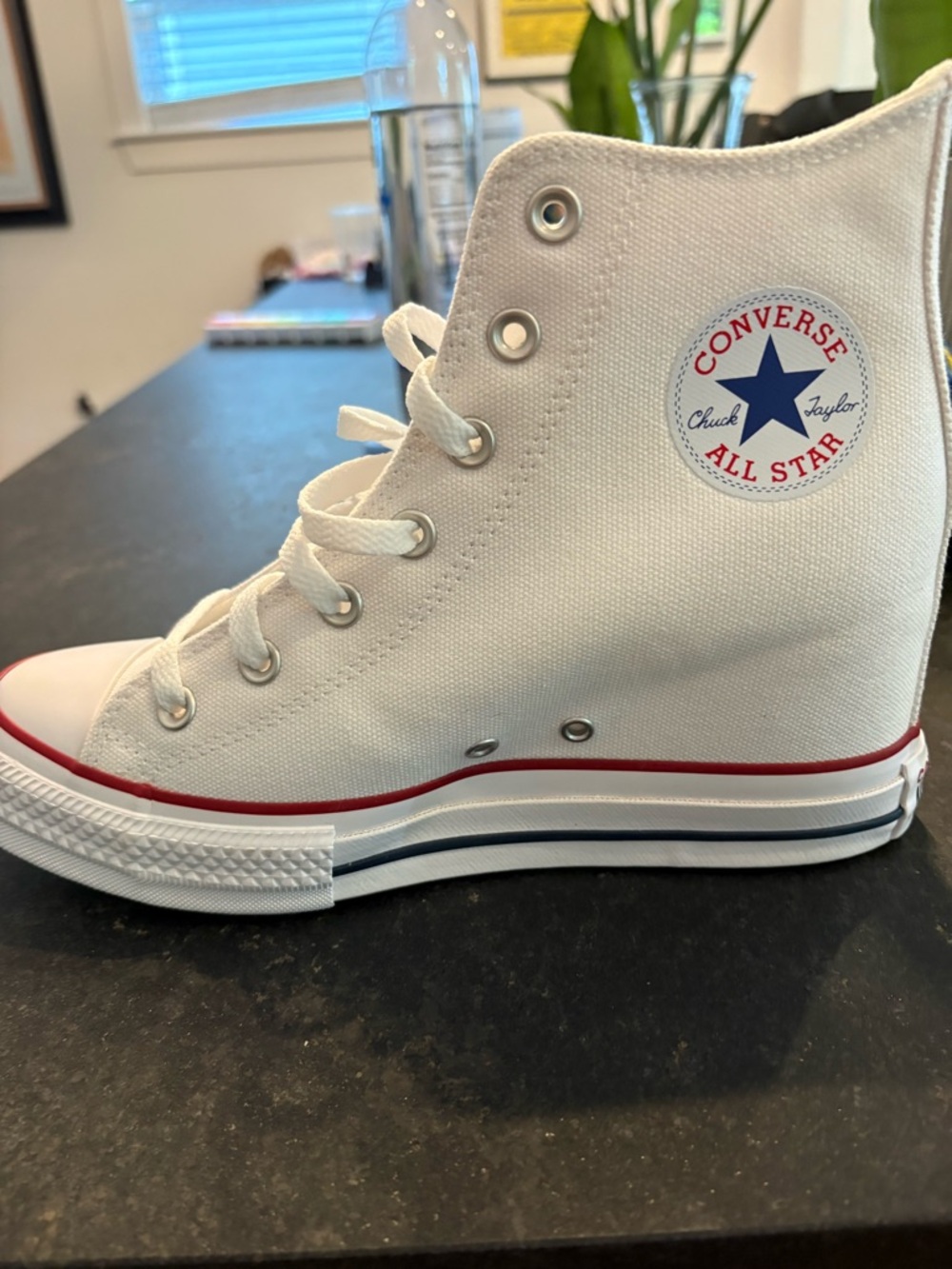 Converse Chuck Taylor All Star Classic Wedge Platform Women’s Size 9 White NIB